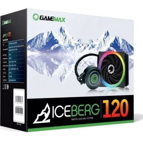 Кулер Gamemax Iceberg 120: Уровень шума, dB 32