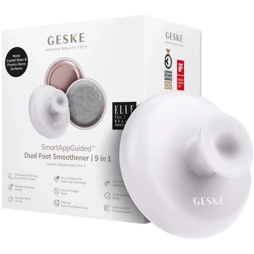 Набор для ухода за стопами с ручкой GESKE Dual Foot Smoothener 9в1 starlight (HB0264)
