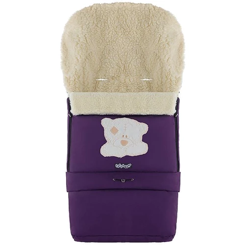 Зимний конверт Babyroom №20 с удлинением фиолетовый (мордочка мишки штопаная): Производитель Babyroom