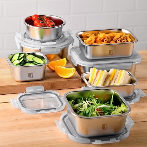 Ємність для зберігання Bergner Go Lovers 640 мл (BG-36313-GY)