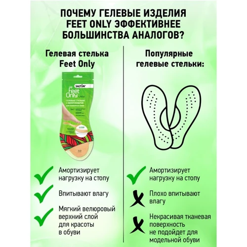Гелевые стельки Salton микрофибра Feet Comfort L (4607131421191) фото 8