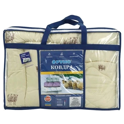 Ковдра Руно Sheep 155х210 см (317.52ПШУ_Sheep): Наповнювач овечья шерсть