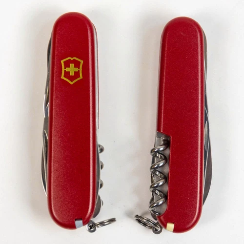 Мультитул Victorinox HUNTSMAN MAT красный матовый лак с желтым лого (Vx13713_M0008p) фото 9