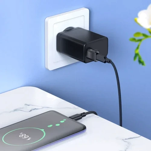 Адаптер Borofone Adapter BV18 USB2.0 to USB-C Black фото 4