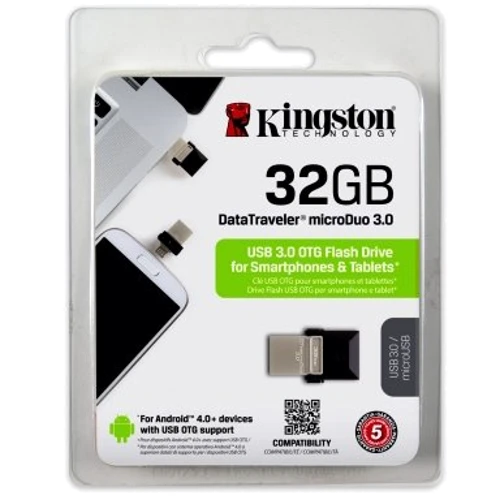 USB-флешка Kingston 32GB DataTraveler MicroDuo USB 3.0/microUSB Black/Silver (DTDUO3/32GB): Максимальная скорость чтения, МБ/с 70