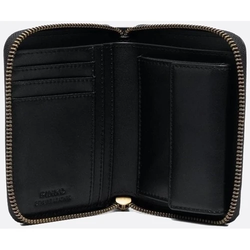 Жіночий гаманець PINKO TAYLOR ZIP AROUND VITELLO SETA чорний (100249A0F1Z99Q): Стать Женский