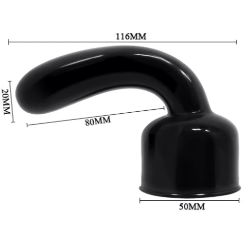 Насадка на вибромассажер LYBAILE Power Head G Spot Pleaser Wand Massager Head Transparent