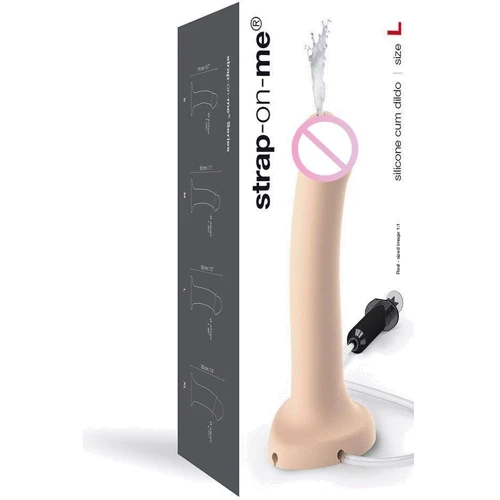 Кончающий фаллоимитатор Strap-On-Me Dildo Cum Flesh