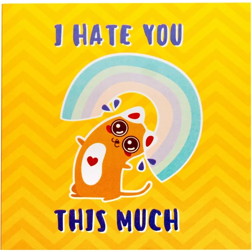 Открытка-шоколадка PAPAdesign "I hate you this much"