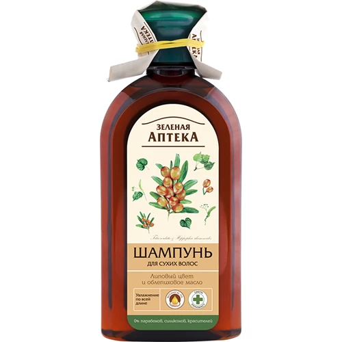 Зеленая Аптека Шампунь для волос липовый цвет и облепиховое масло 350 ml