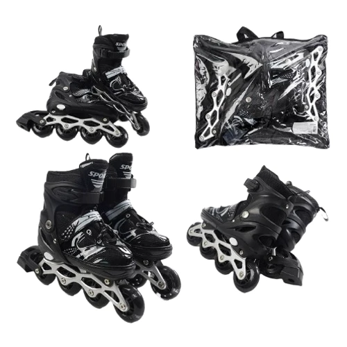 Раздвижные ролики Best Roller колеса PU 50326-М (34-38) Черные