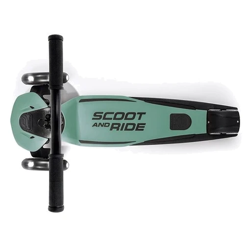 Самокат Scoot&Ride серии Highwaykick-5 со светящимися колесами серо-зеленый, 5+ до 80кг: Тип тормоза ножной