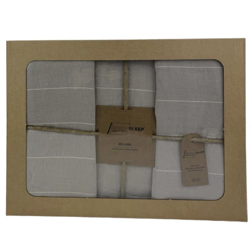 Комплект постільної білизни SoundSleep Stonewash Aura Opal Grey ранфорс євро сірий (51725458)