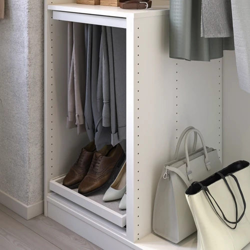 Каркасная перегородка ІКЕА KOMPLEMENT белая 75-100х58 см (60246396)