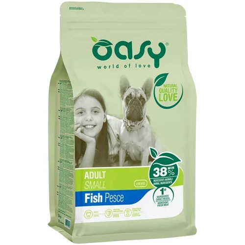 Сухой корм для собак Oasy LIFESTAGE Adult Small рыба 1 кг (8054329510087)