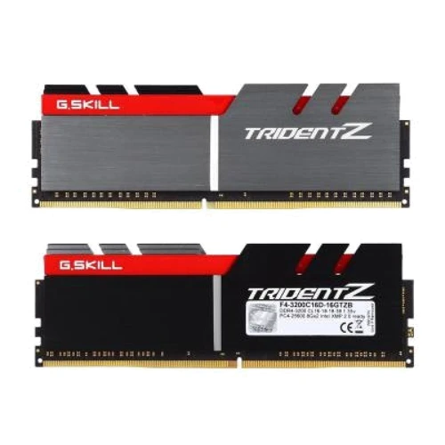 

G.Skill DDR4 16Gb (2x8Gb) 3200MHz Trident Z Silver H/ Red (F4-3200C16D-16GTZB)