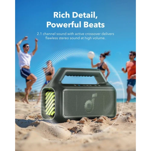 Акустика ANKER SoundCore Boom 2 Green (A3138061): Звуковая система 2.0