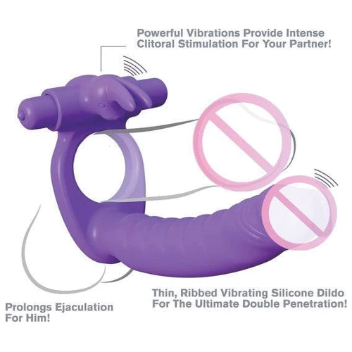 Насадка для двойного проникновения Silicone Double Pene Rabbit
