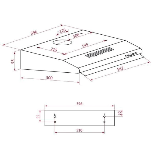 Вытяжка Perfelli PL 6144 I LED: Тип воздухоочистителя Рециркуляция, Отвод