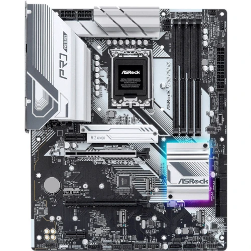 ASRock Z790 PRO RS: Оперативна пам'ять 4xDDR5 6800+ МГц, до 128 ГБ