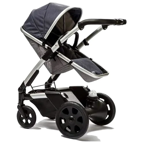 Универсальная коляска 2 в 1 Heetee Mayfair Grey/Blue: Возможность установки люльки есть