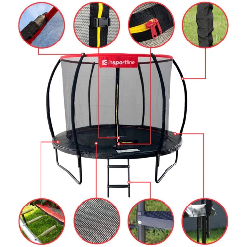 Батут inSPORTline захисною сіткою та драбиною Flea PRO 305 см (23879) фото 11