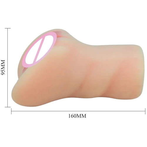 Мастурбатор із двома входами LYBAILE Crazy Bull - Caroline soft skin (BM-009237N)