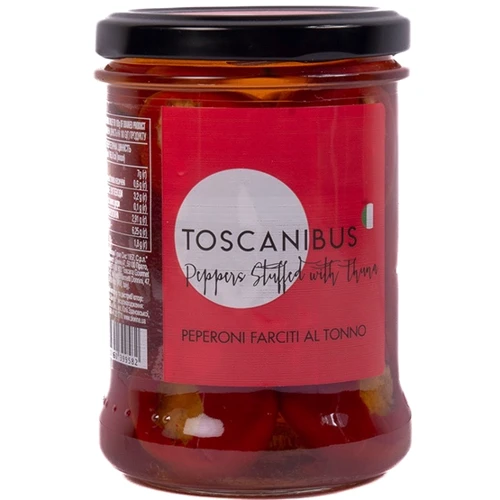 Перець червоний Toscanibus фарширований тунцем 290 г (8007760399582)