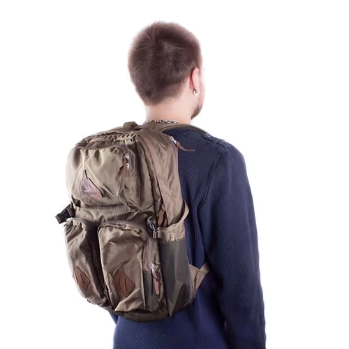 Чоловік рюкзак Onepolar хакі (W1973-khaki): Фактура Ткана, матова