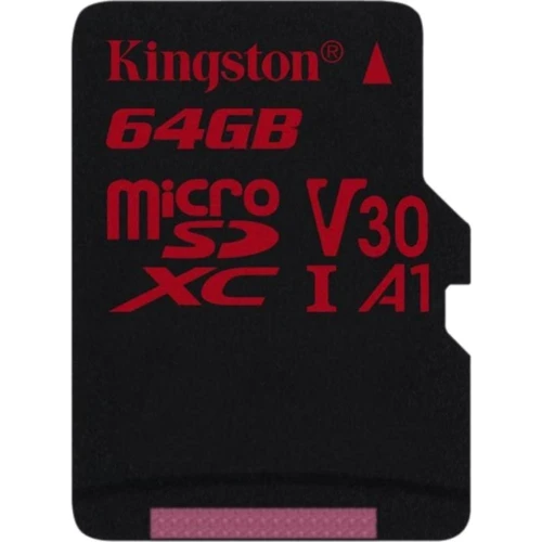 Карта памяти Kingston 64GB microSDXC Class 10 UHS-I U3 V30 A1 (SDCR/64GBSP)