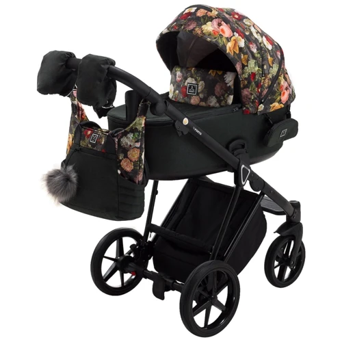 Коляска 2 в 1 Adamex Porto Flowers-6: Стать дитини Для девочек, Для мальчиков