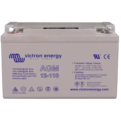 Аккумулятор AGM Victron Energy 110Ah: Длина, мм 171