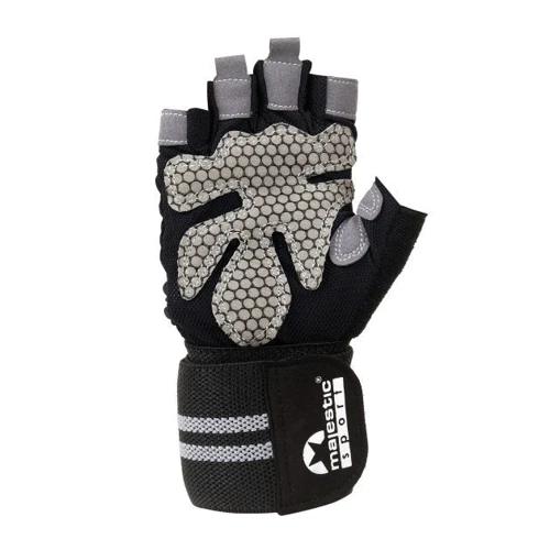 Рукавичка для фітнесу Majestic Sport (M-LFG-G-L) - Black-L: Призначення Для бодибилдинга, Для фитнеса