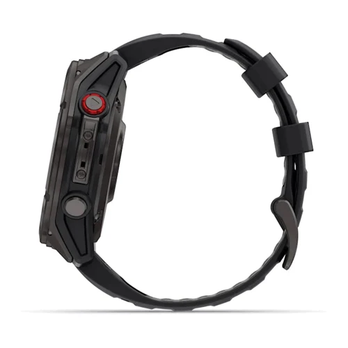 Смарт-часы Garmin Fenix 8 Pro AMOLED 51mm Sapphire Carbon Grey DLC Titanium with Black/Pebble Grey Silicone Band (010-03199-01)