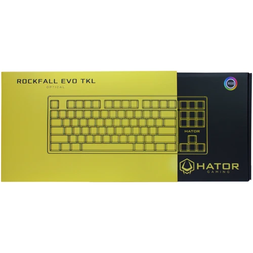 Клавиатура Hator Rockfall EVO TKL Optical Eng/Ukr/Rus, Lilac (HTK-633): Тип клавиш оптико-механический