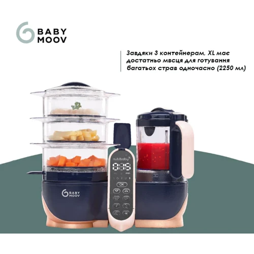 Детская пароварка-блендер Babymoov Nutribaby+ XL
