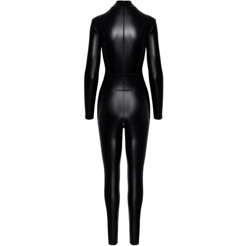 Комбинезон Noir Handmade F319 Caged wetlook catsuit with zippers and ring Black, S