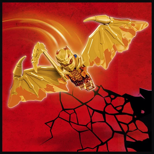 Конструктор LEGO NINJAGO Реактивный самолёт Зейна «Золотой дракон» (71770) фото 4
