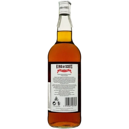 Виски The King of Scots 40% 1 л (FSH_5010327927084): Объем, л 1
