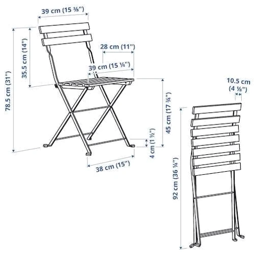 Стул ІКЕА Tarno Светло-коричневый окрашенный (90095428)
