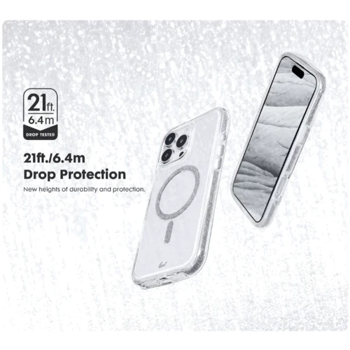 Чохол для iPhone LAUT AERO SPARKLE MagSafe Silver (L_IP24C_AS_SL) для iPhone 16 Plus фото 6