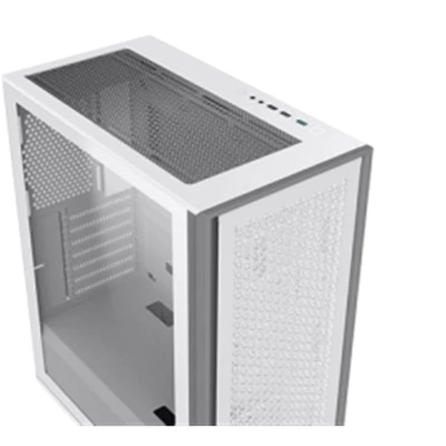 Корпус Xigmatek LUX S Arctic White (EN48298): Материал передней панели пластик и металл