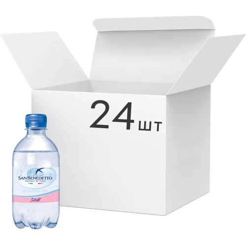 Упаковка води мінеральної San Benedetto без газу 24х0.33 л (8001620013366_24)