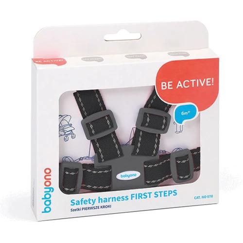 Вожжи BabyOno 070 (dark grey): Материал полиэстер