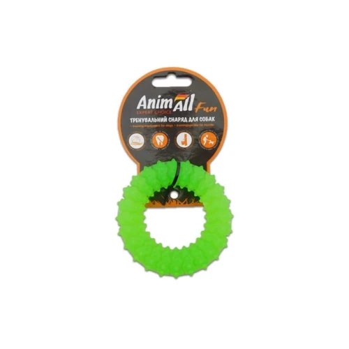 Кольцо с шипами AnimAll Fun 88165 для апортировки 9 см зеленое