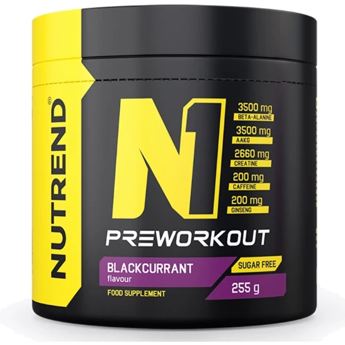 Предтренировочный комплекс Nutrend N1 255 g / 30 servings / blackcurrant