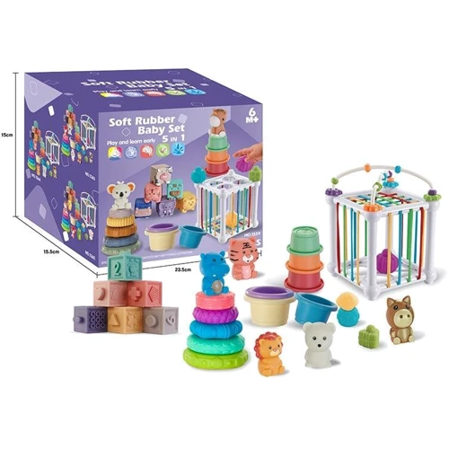 Набір для розвитку 5в1 Soft Rubber Baby Set (1364)