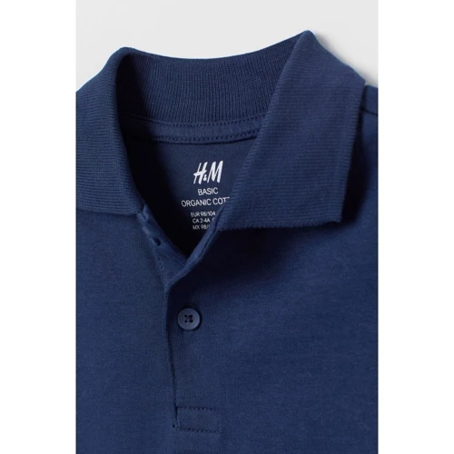 Поло H & M 1812-7180811 122-128 см темно-синє: Тип футболки