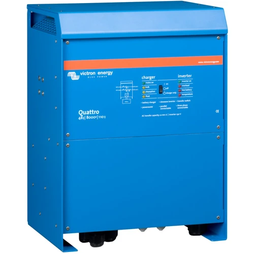 Гибридный солнечный инвертор (hybrid) Victron Energy Quattro 48/8000/110-100/100: Число фаз 1