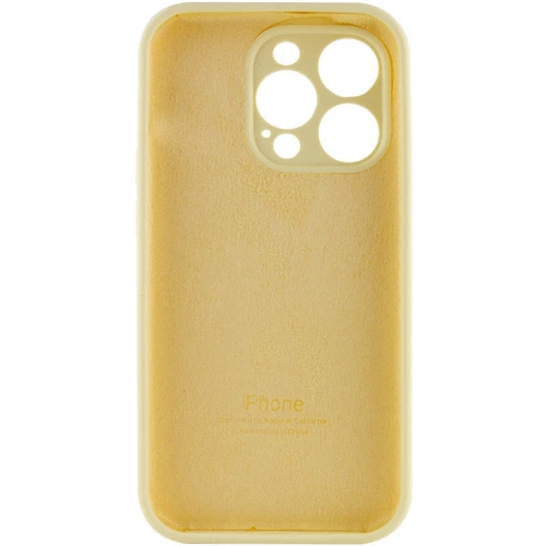 Чехол для iPhone Mobile Case Silicone Case Full Camera Protective Mellow Yellow for iPhone 15 Pro Max: Тип чехла накладка на заднюю часть